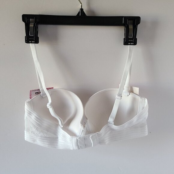 MAIDENFORM STRAPLESS PUSH UP BRA- 34 B - UNDERWIRE -PADDED MULTIWAY STRAPS #1102 - Picture 8 of 9